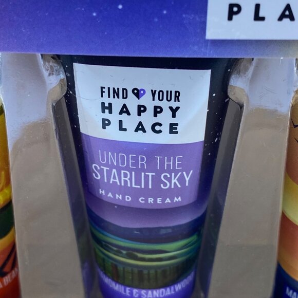 Find Your Happy Place Hand Cream Favorites 4pc Set Shea Butter Vitamin E NEW - Picture 3 of 10